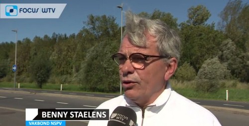 Benny Staelen Vaste Afgevaardigde NSPV op WTV over de stakingsaanzegging PZ Polder
